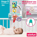 Beebivoodi Karusell Winfun Mets 3-in-1 31,5 x 42 x 24,5 cm Plastmass (4 Ühikut)