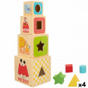 Stacking Blocks Disney 12,2 x 12,2 x 12,2 cm 8 Pieces 4 Units