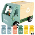 Garbage Truck Woomax 8 Pieces Toy 24 x 15 x 13,5 cm (4 Units)