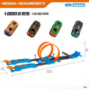 Acrobatic Track Speed & Go 4 cars 112,5 x 22 x 25 cm 4 Units
