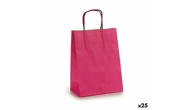 Paper Bag 18 x 8 x 31 cm Pink (25 Units)