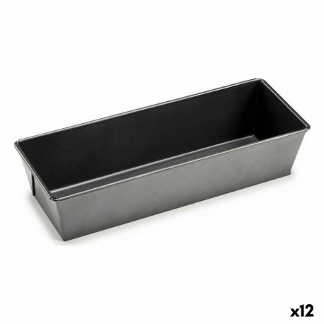 Kandiline Vorm Tumehall Metall Süsinikteras 11,5 x 7,7 x 31 cm (12 Ühikut)