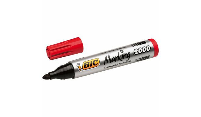 Постоянный маркер Bic Marking 2000 Красный 12 Предметы