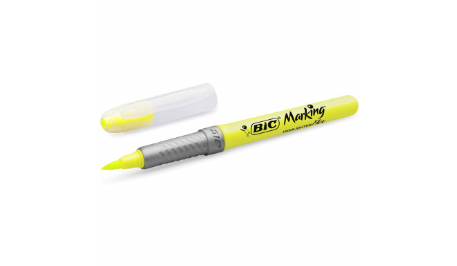 Fluorescējošs Marķieris Bic Highlighter Flex Dzeltens 12 Daudzums