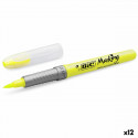 Fluorescējošs Marķieris Bic Highlighter Flex Dzeltens 12 gb.