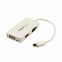 Mini DisplayPort-VGA/DVI/HDMI Adapter Startech MDP2VGDVHDW Valge Must