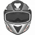 Full Face Helmet Nox N918 Meta Rojo/Blanco (S)