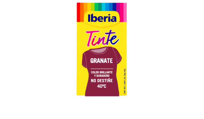 IBERIA TINTE ROPA no destiñe 40º #granate 70 gr