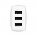 Wall Charger 17W 3xUSB 3.4A, White