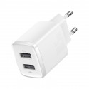 Wall Charger 10.5W 2xUSB 2.1A, White