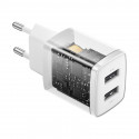 Wall Charger 10.5W 2xUSB 2.1A, White