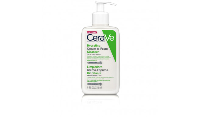 CERAVE HYDRATING CREAM-TO-FOAM cleanser for normal to dry skin 236 ml