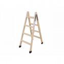 6-step folding ladder Plabell Wood 164 x 31/55 cm