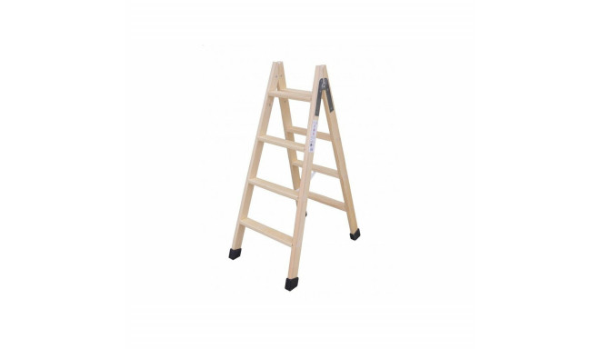 6-step folding ladder Plabell Wood 164 x 31/55 cm