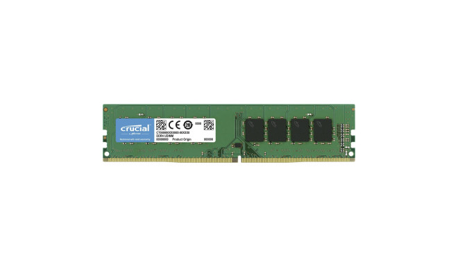 Crucial RAM DDR4-3200 16GB UDIMM CL22 (8Gbit/16Gbit)