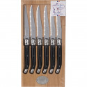 Jean Dubost Laguiole      6 pcs. Steak Knives Set Black