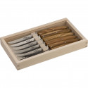 Jean Dubost Le Thiers Knives Set Olive Wood     6 pcs.