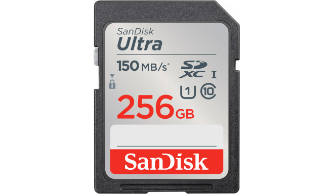 SanDisk memory card SDXC 256GB Ultra 150MB/s