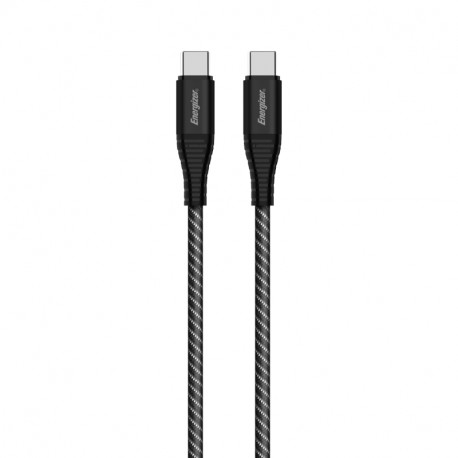 Energizer Ultimate - Kabel połączeniowy USB-C do USB-C 100W 2m (Czarny)