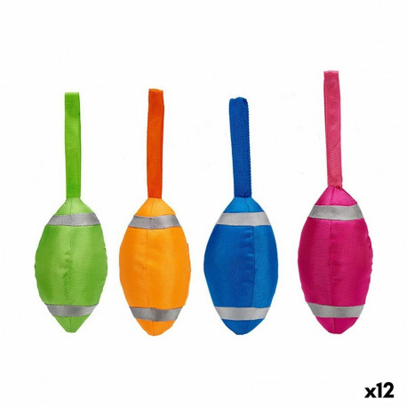 Dog chewing toy Mascow MC478 MC478 Blue Green Orange Pink 11 x 8,5 x 30 cm Rugby (12 Units)