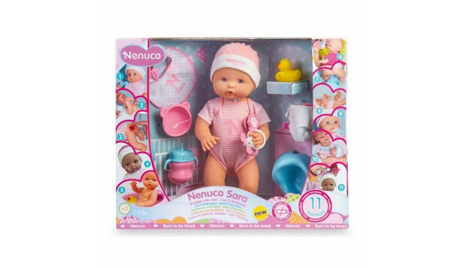 Baby Doll with Accessories Nenuco Sara Nenuco 700015154 (42 cm) Pink 42 cm