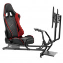 NanoRS RS160 Gaming Chair Racing Simulator Stand 3 in 1 PC Console Gamers Synthetic Leather Cover St