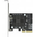 DeLOCK PCIe 5P SATA x4 LP 90498