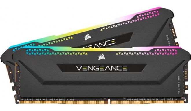 Corsair RAM DDR4 16GB 3600 CL 18 Dual Kit (Black CMH16GX4M2D3600C18 Vengeance RGB PRO S