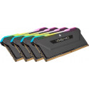 Corsair DDR4 -128 GB -3200 - CL - 16 - Quad-Kit, RAM (black, CMH128GX4M4E3200C16, Vengeance RGB PRO 