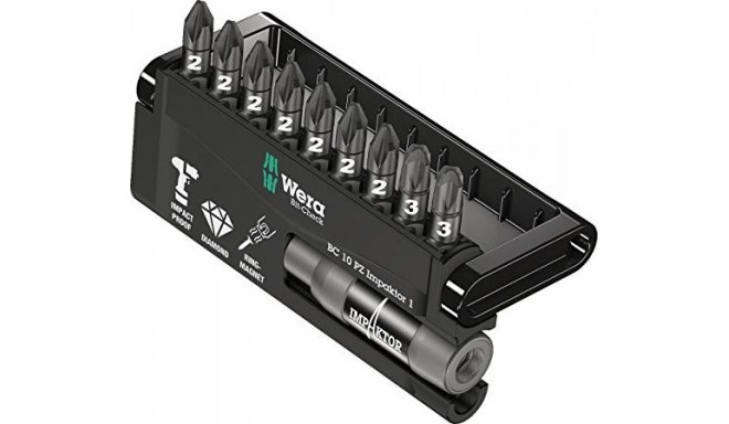 Wera Bit-Check 10 PZ Impaktor 1 - Bit assortment