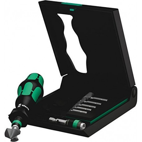 Süvistusotsikute komplekt 846/8 1/4" 8-osaline, must/roheline
