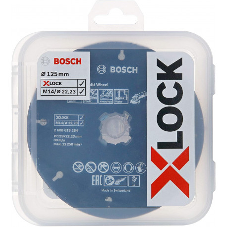 PRO Cutting and Grinding, X-LOCK Trennscheiben-Set 125mm (5-teilig, inkl. Fächerschleifscheibe)