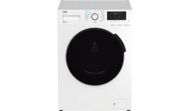 Beko washer dryer WDW 75141 Steam1 white
