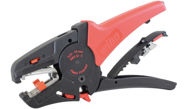 Abisolierwerkzeug automatisch (schwarz/rot, bis 16mm²)