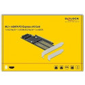 DeLOCK PCIe x16 card> 2x M.2KeyB + 1xmSATA