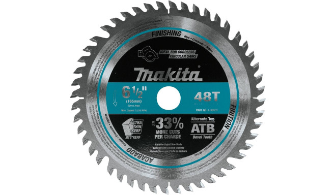 Makita saw blade SPECIALIZED 165x20 48Z (ilma aku ja laadijata)