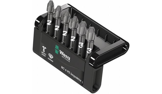 Wera Bit-Check 6 PZ Impaktor 1 - Bit assortment