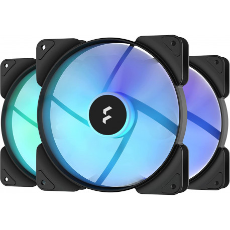 Aspect 14 RGB PWM Black Frame 3er (schwarz/weiß, 3er Pack, 140 mm)