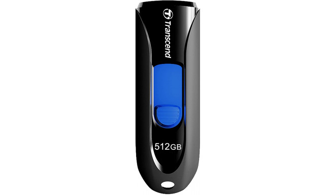 Transcend USB 512GB 40/90 JFlash 790K black U3