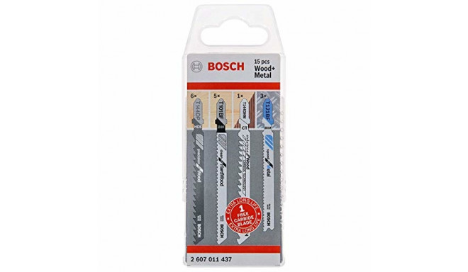 Bosch jigsaw blades Wood & Metal Pack 15 - 2607011437