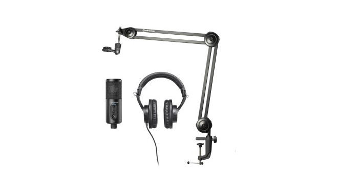 Audio Technica Streaming CREATOR PACK black - ATR2500x-USB / ATH-M20x / Micro-Arm / Tripod