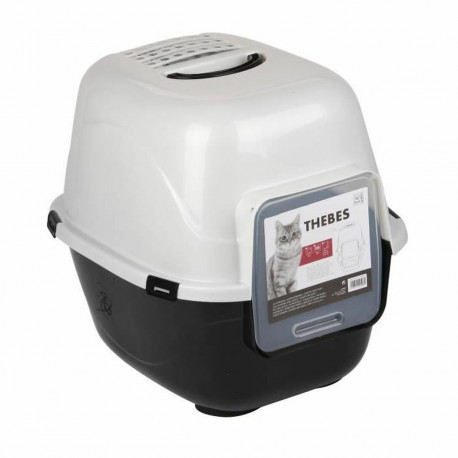 Lemmiklooma transpordipuur MPETS 62 x 53 x 58 cm Valge Valge/Must Plastmass