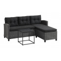 Jysk lounge sofa MORA w/chaise 3 pers. grey