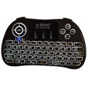Savio juhtmevaba klaviatuur KW-02 Wireless Mini + TouchPad Black
