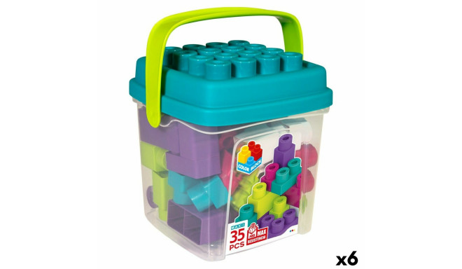 Construction set Color Block Trendy Bucket 35 Pieces (6 Units)