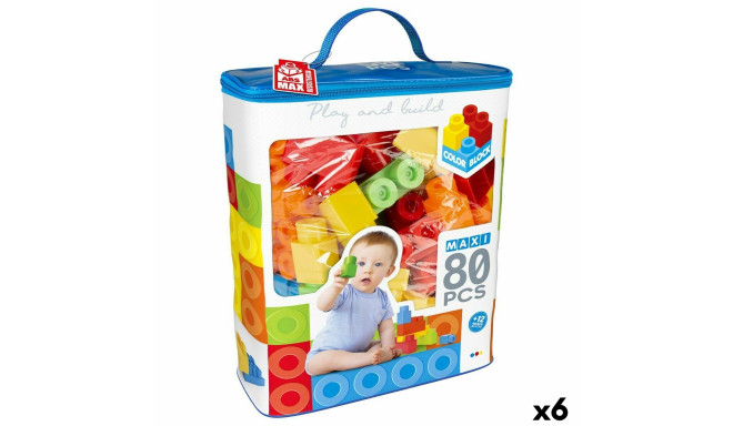 Construction set Color Block Basic Bag 80 Pieces (6 Units)