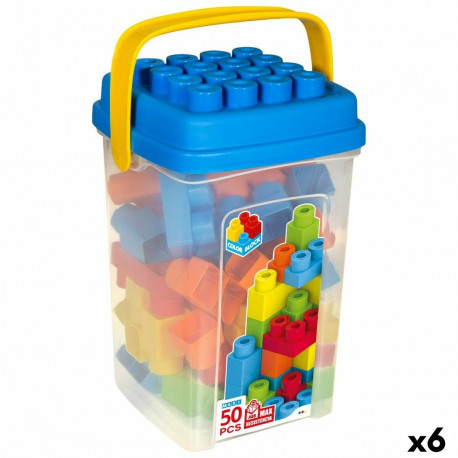 Konstruktsioon komplekt Color Block Basic Kuup 50 Tükid, osad (6 Ühikut)