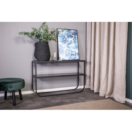 Konsoollaud Rocker, must/hall