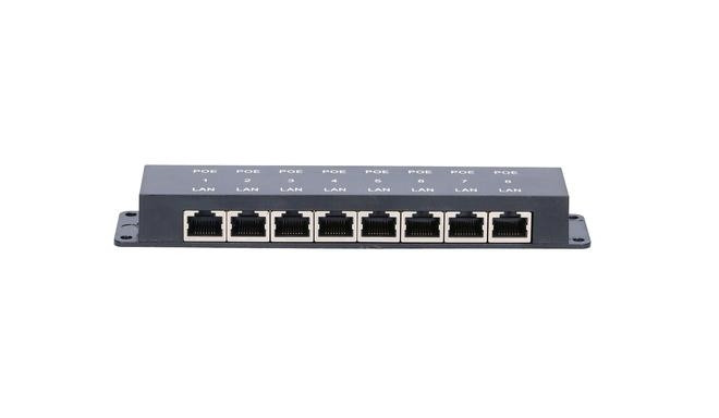 Extralink PoE Injector 8 Port 8x 100Mb/s RJ45