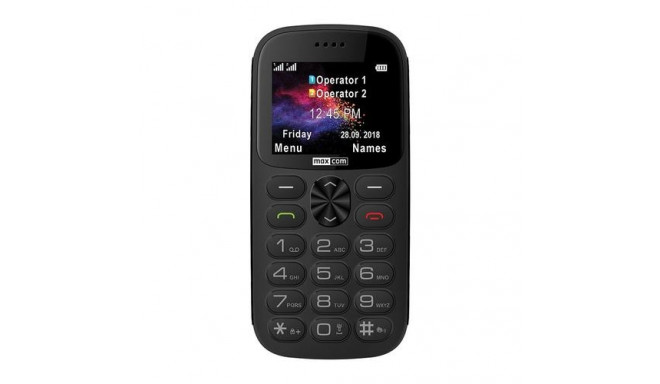 MaxCom MM471 5.59 cm (2.2&quot;) 104 g Black, Grey Senior phone